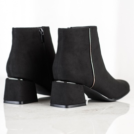 Goodin Botas de gamuza elegantes negro 1