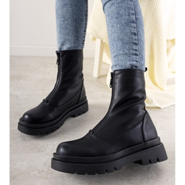 Botines negros con suela Cowber alta 2