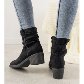 Botas negras acolchadas para mujer Cognac negro 1 Botas negras acolchadas para mujer Cognac negro 1