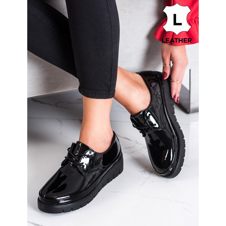 Filippo Zapatos de cuero negros 1