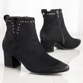 Botas en un poste bajo VINCEZA negro 1