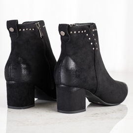 Botas en un poste bajo VINCEZA negro 4