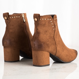 Botas en un poste bajo VINCEZA marrón 2
