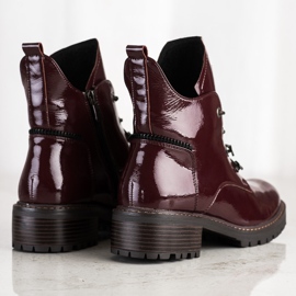 Cómodas botas VINCEZA granate rojo 1