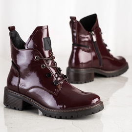 Cómodas botas VINCEZA granate rojo 2