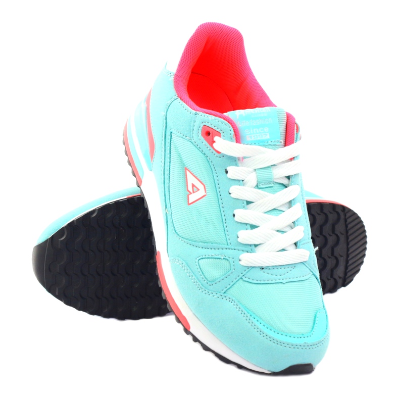 American Club ADI Sports empató American 1637 Mint blanco verde multicolor rosado 3