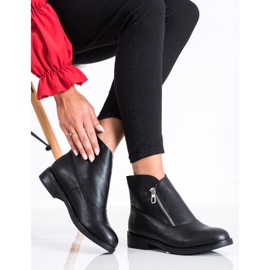 SHELOVET Botines negros en una cremallera 2