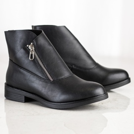 SHELOVET Botines negros en una cremallera 1