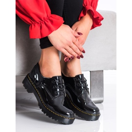 Filippo Zapatos de piel con cordones negro 3