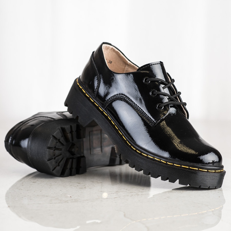 Filippo Zapatos de piel con cordones negro 2