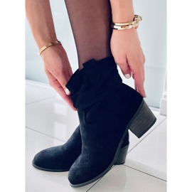 Botas negras de tacón bajo Z1165 Black negro 1