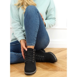 Botas de madera de mujer negras F662 Black negro 3