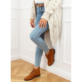 Zapatos con cordones camel 8321 Camel marrón 3