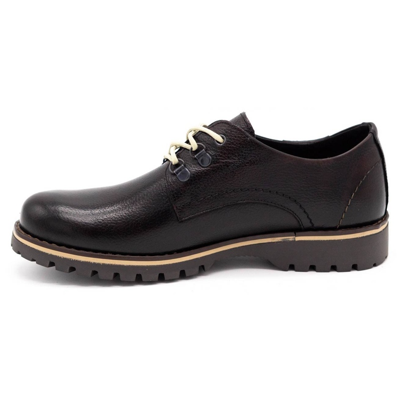 Olivier Zapatos botines de cuero para hombre 812MP kabir marrón negro 1