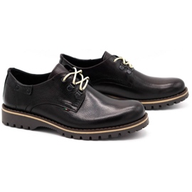 Olivier Zapatos botines de cuero para hombre 812MP kabir marrón negro 2