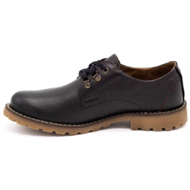 Olivier Zapatos hombre botines piel 812MP negro con marrón 1
