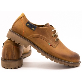 Olivier Zapatos hombre 812MP botines piel rojos naranja 4