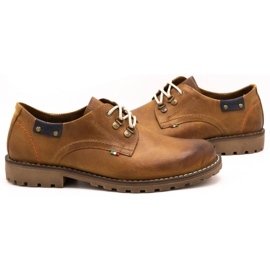 Olivier Zapatos hombre 812MP botines piel rojos naranja 5