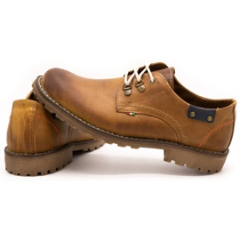 Olivier Zapatos hombre 812MP botines piel rojos naranja 6
