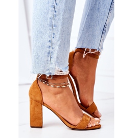 PS1 Sandalias de gamuza en una barra de camello Florence marrón 4 PS1 Sandalias de gamuza en una barra de camello Florence marrón 4