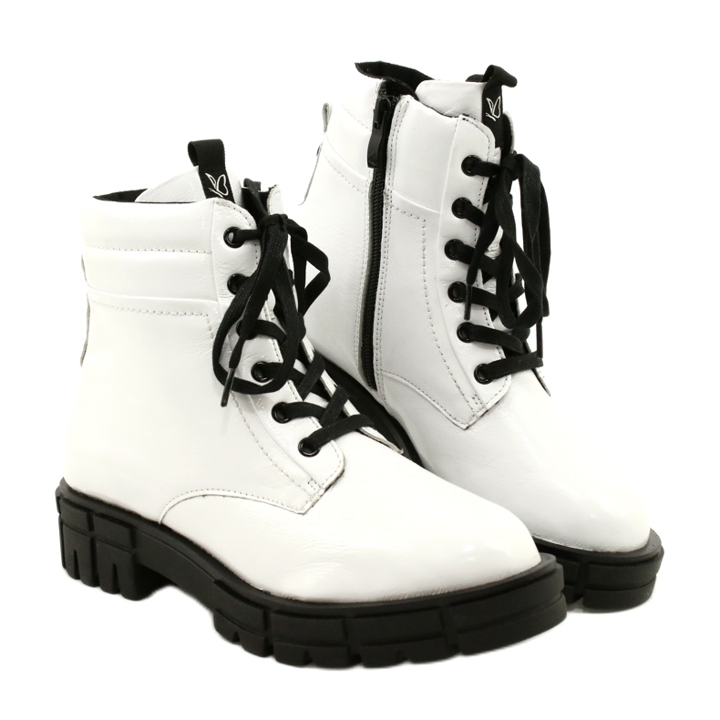 Botas de mujer pintadas Caprice 9-25252-27 122 White blanco 4