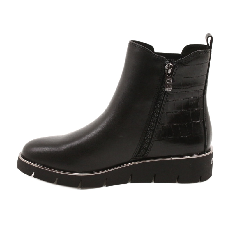 Caprice Botas de cuña Walking On Air system 25339 Black negro 1