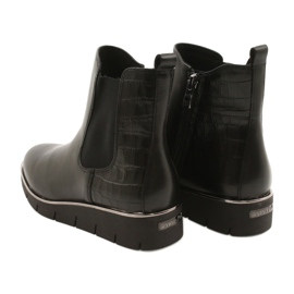 Caprice Botas de cuña Walking On Air system 25339 Black negro 5