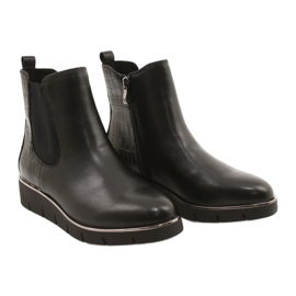 Caprice Botas de cuña Walking On Air system 25339 Black negro 4