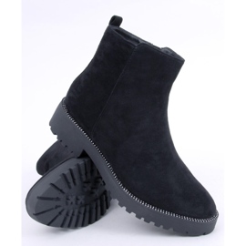 Botines Chelsea negros para mujer KL-719 Negro 1