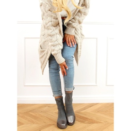 Gris Tacones de cuña Sock HQ887 Gris 2 Gris Tacones de cuña Sock HQ887 Gris 2