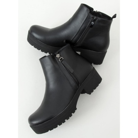 Botas negras con suela gruesa 9B1053 Negra negro 3