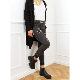 Botas negras con suela gruesa 9B1053 Negra negro 2 Botas negras con suela gruesa 9B1053 Negra negro 2