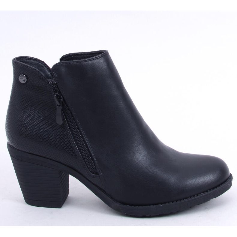 Botas negras de tacón 9B1037 Black negro 2 Botas negras de tacón 9B1037 Black negro 2