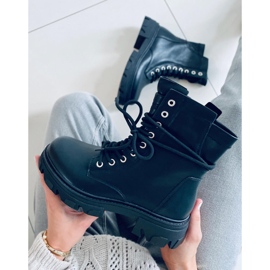 Botas con cordones negro RQ379 Black 1