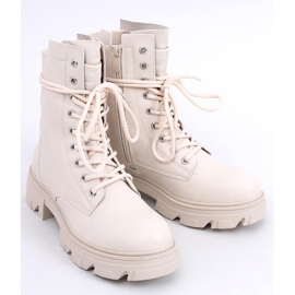 BM Botas con cordones beige RQ379 Beige 1