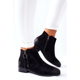 Vinceza Botas de gamuza cálidas para mujer Negro Janice 3