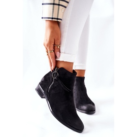Vinceza Botas de gamuza cálidas para mujer Negro Janice 2