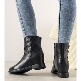 Botas negras con tacón oculto de Impression negro 1