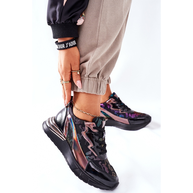 Vinceza Zapatos Deportivos De Mujer Sneakers Negro Multi Buckland 2