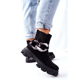 S.Barski Botas de abrigo negras para mujer Jodhpur boots Visione negro 7