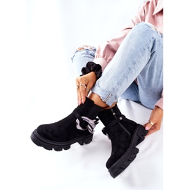 S.Barski Botas de abrigo negras para mujer Jodhpur boots Visione negro 12