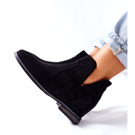 Botas De Mujer Con Cuña S.Barski Joiva Negro 1