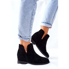 Botas De Mujer Con Cuña S.Barski Joiva Negro 3