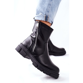 S.Barski Botas de mujer con estilo S. Barski Black Gles negro 6