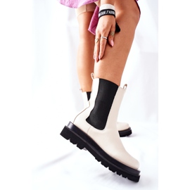 S.Barski Botas altas Jodhpur para mujer Beige Belive 4
