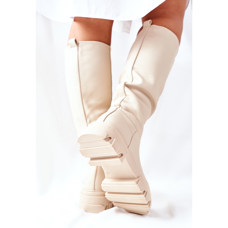 S.Barski Botas Altas de Mujer Beige Little Bit 1