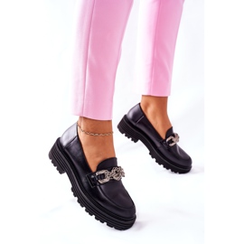 Mocasines Mujer Mocasines Piel Negro Laura Messi 2383 4