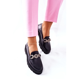 Mocasines Mujer Mocasines Piel Negro Laura Messi 2383 5