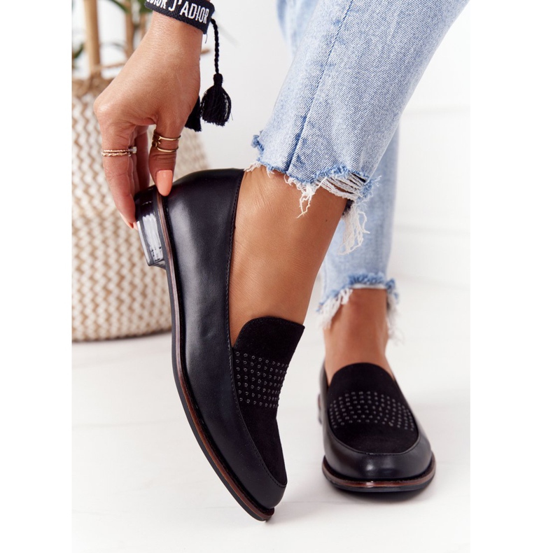 Mocasines Mujer Sergio Leone Negro 2