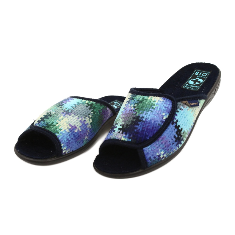 Pantuflas de Mujer Adanex 26264 Sweet azul marino azul verde 2